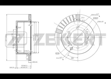 Тормозной диск ZEKKERT BS-5730