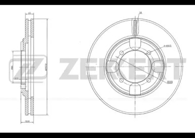 Тормозной диск ZEKKERT BS-5745