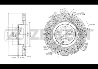 Тормозной диск ZEKKERT BS-5774