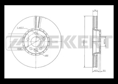 Тормозной диск ZEKKERT BS-5832