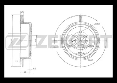 Тормозной диск ZEKKERT BS-5837