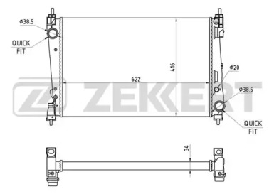 Теплообменник ZEKKERT MK-1196