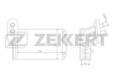 Теплообменник ZEKKERT MK-5014