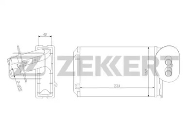 Теплообменник ZEKKERT MK-5016