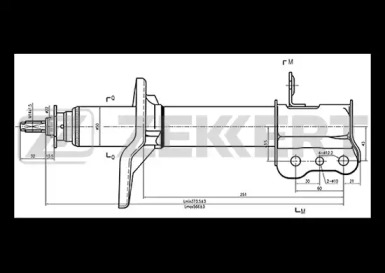 Амортизатор ZEKKERT SG-4298