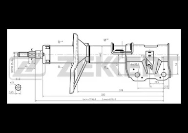 Амортизатор ZEKKERT SG-4540