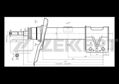 Амортизатор ZEKKERT SG-4622