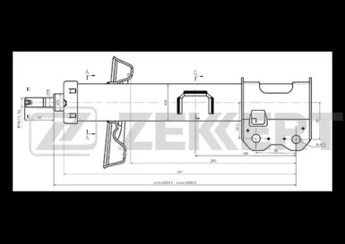 Амортизатор ZEKKERT SG-4669