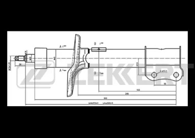 Амортизатор ZEKKERT SG-4711