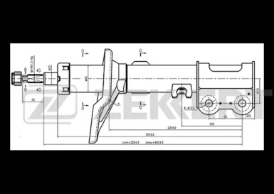 Амортизатор ZEKKERT SG-4754