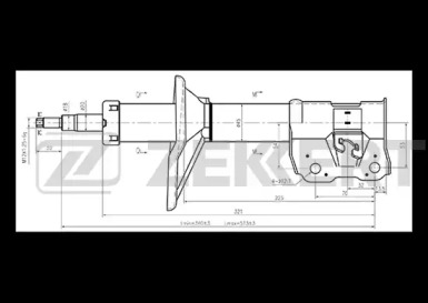 Амортизатор ZEKKERT SG-4807