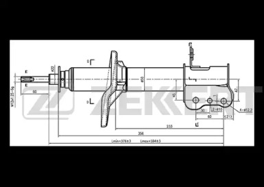 Амортизатор ZEKKERT SG-4848