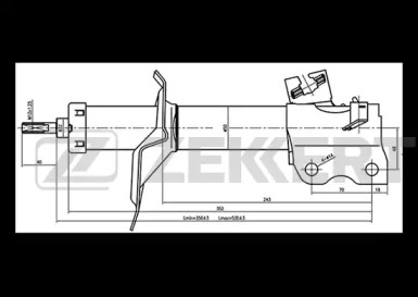 Амортизатор ZEKKERT SG-4888