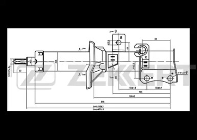 Амортизатор ZEKKERT SG-4893