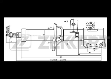 Амортизатор ZEKKERT SG-4896