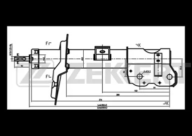 Амортизатор ZEKKERT SG-5077