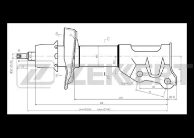 Амортизатор ZEKKERT SG-6254