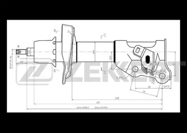 Амортизатор ZEKKERT SG-6255