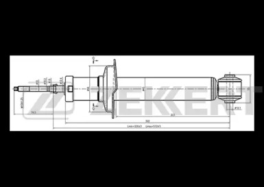 Амортизатор ZEKKERT SG-6376