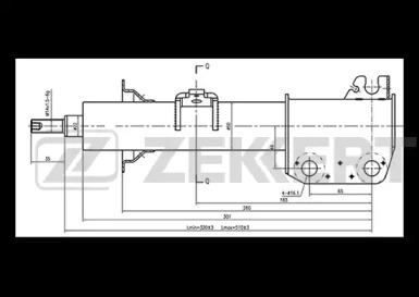 Амортизатор ZEKKERT SO-4143