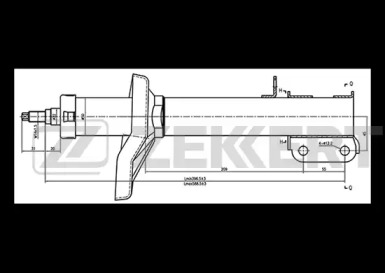 Амортизатор ZEKKERT SO-4252