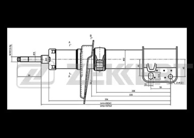 Амортизатор ZEKKERT SO-6175