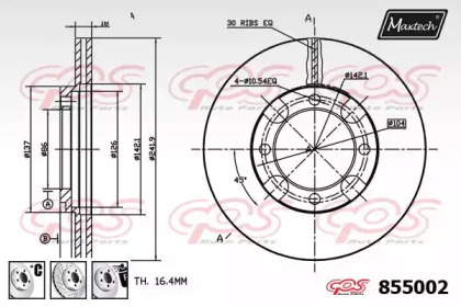 Тормозной диск MAXTECH 855002.6880