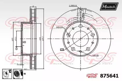 Тормозной диск MAXTECH 875641.6060