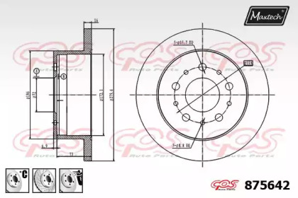 Тормозной диск MAXTECH 875642.6880