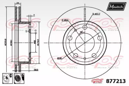 Тормозной диск MAXTECH 877213.6060