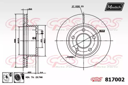 Тормозной диск MAXTECH 817002.6060