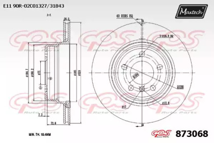 Тормозной диск MAXTECH 873068.0000