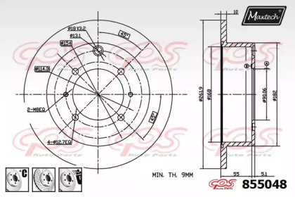 Тормозной диск MAXTECH 855048.6880