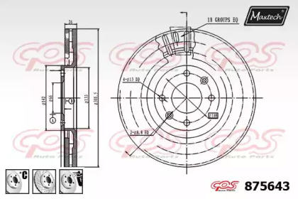 Тормозной диск MAXTECH 875643.6880