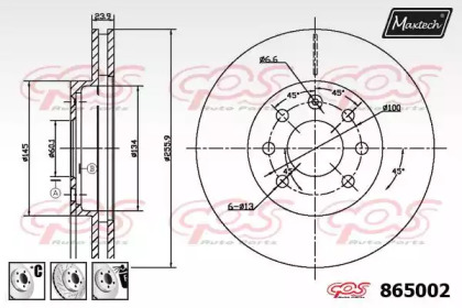 Тормозной диск MAXTECH 865002.6880