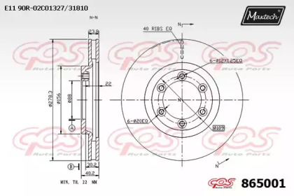 Тормозной диск MAXTECH 865001.0000