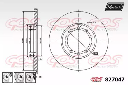 Тормозной диск MAXTECH 827047.6880