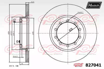 Тормозной диск MAXTECH 827041.0000