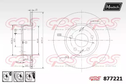 Тормозной диск MAXTECH 877221.6880