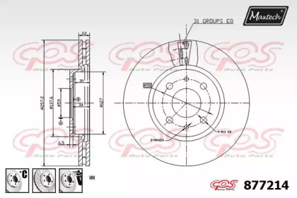 Тормозной диск MAXTECH 877214.6880