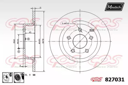 Тормозной диск MAXTECH 827031.6060