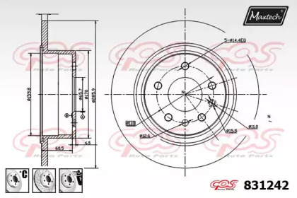 Тормозной диск MAXTECH 831242.6880