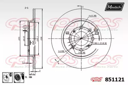 Тормозной диск MAXTECH 851121.6060