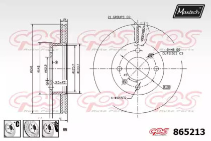 Тормозной диск MAXTECH 865213.6880