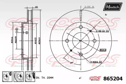 Тормозной диск MAXTECH 865204.6880