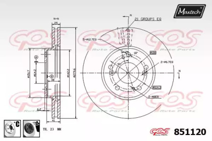 Тормозной диск MAXTECH 851120.6060