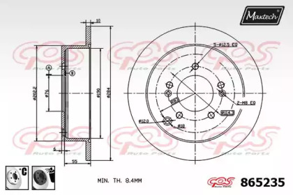 Тормозной диск MAXTECH 865235.6060