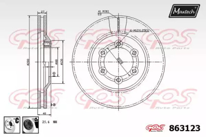 Тормозной диск MAXTECH 863123.6060