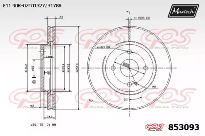 Тормозной диск MAXTECH 853093.0000