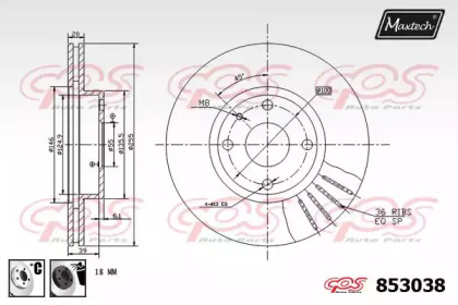 Тормозной диск MAXTECH 853038.6060